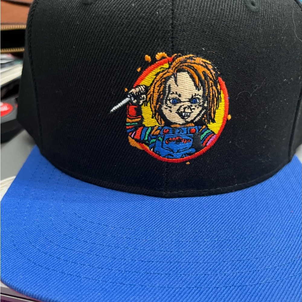 Black and Blue Chucky Embroidered Hat
Limited Edition - Picture 2 of 4